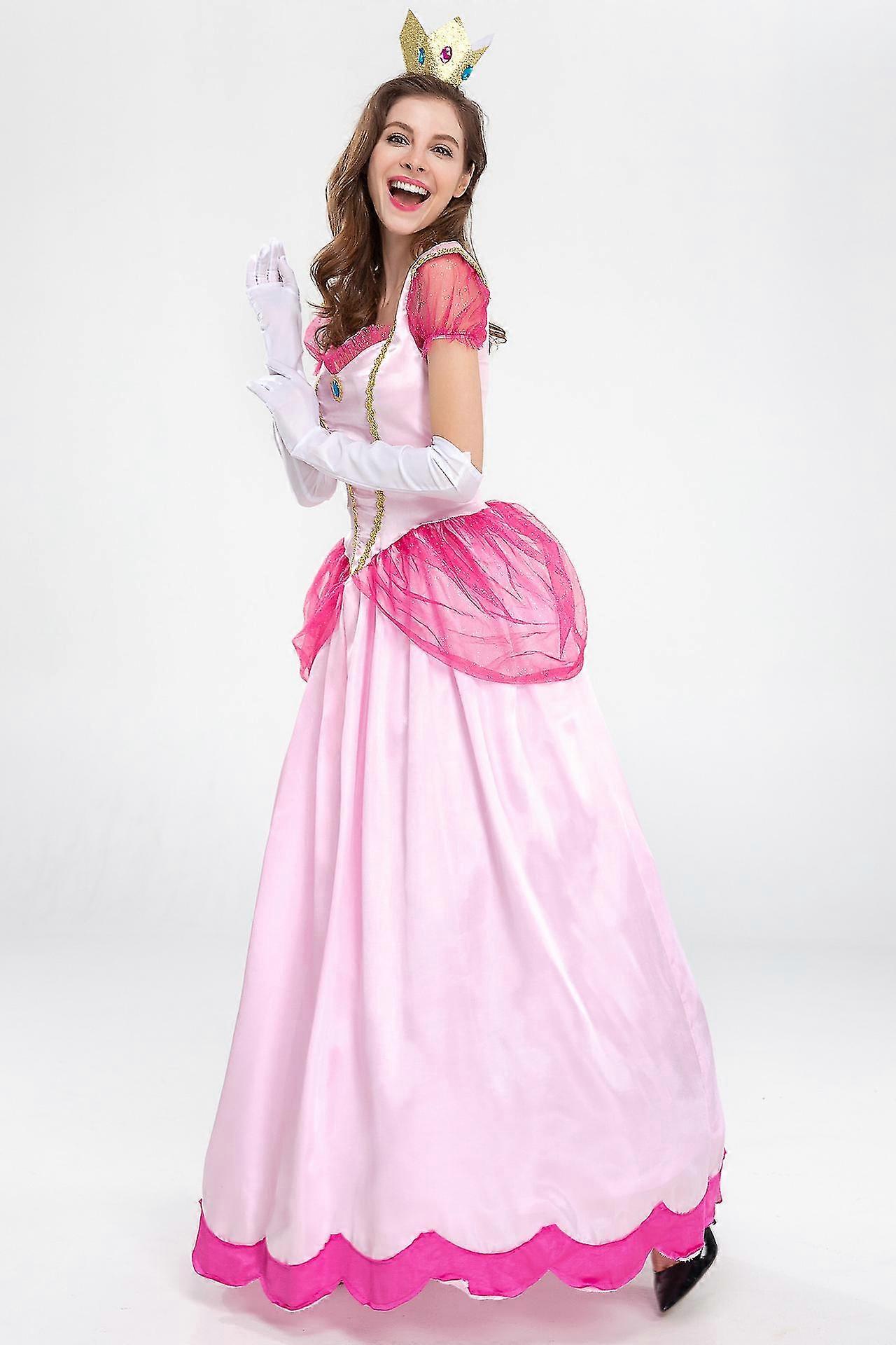 Halloween voksen prinsesse kostyme prinsesse fersken rosa scene kostyme  fest dronning kjole kjole | Fruugo NO, image size:1280x1920