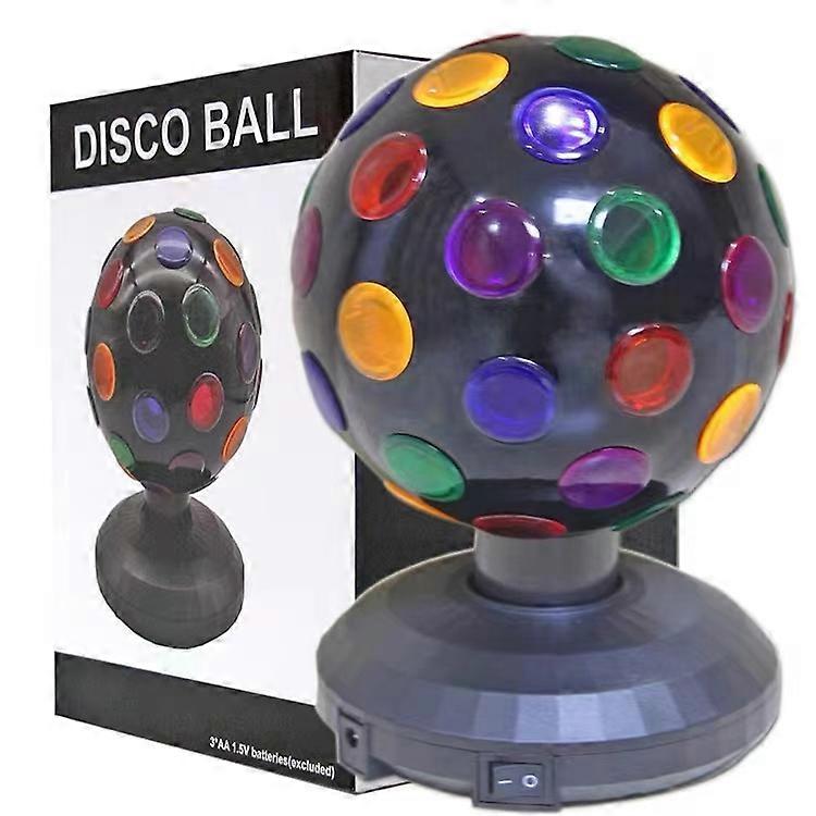 Spinning Disco Ball With Led Lights