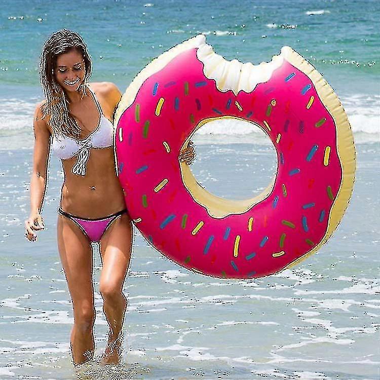 Inflatables Giant Pool Float Donut - Straw