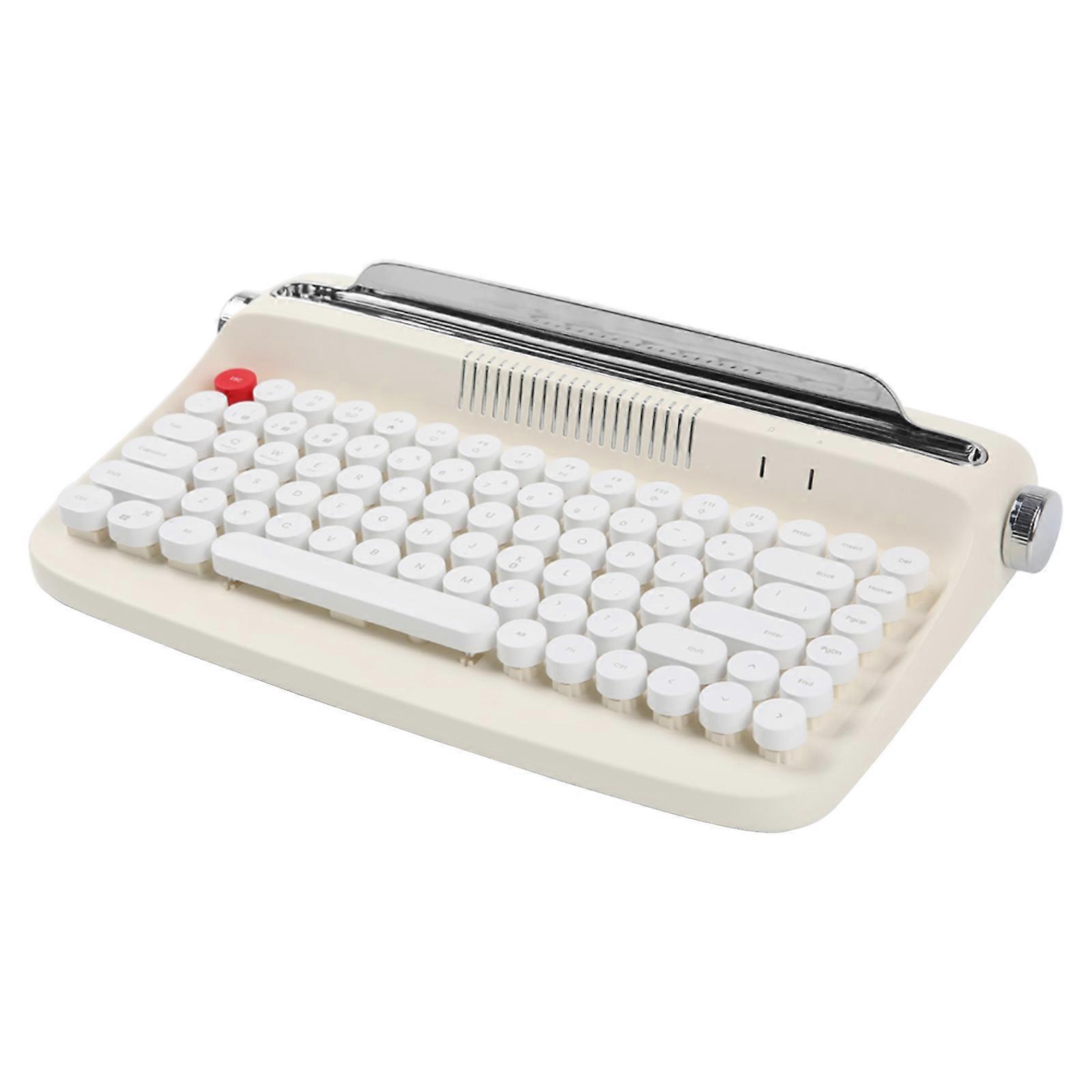  Mechanical Gaming Keyboard BT Wireless Keyboard with Round Keycap for Windows