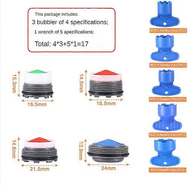 Mincový kohútik Vykladaný prevzdušňovací filter Filter Prevzdušňovač Kľúč na odstránenie Súprava nástrojov Kuchynské predmety