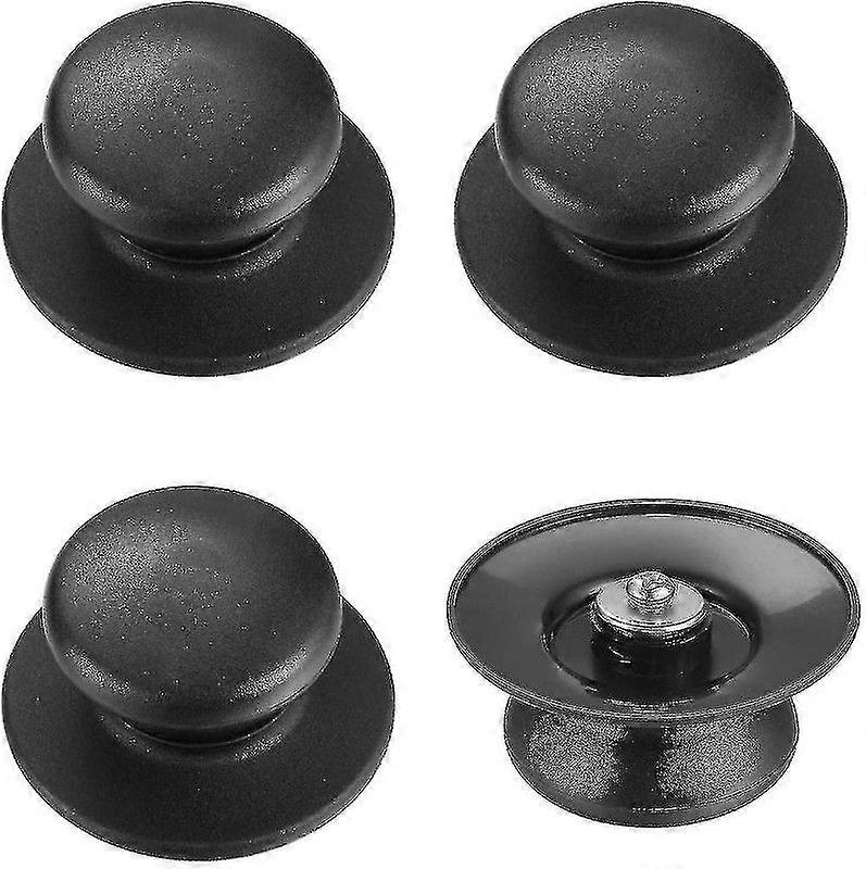 4 Pcs Pot Lid Knob, Universal Replacement Pan Lid Cover Knobs, Kitchen Cookware Knob Handle, Bakelite Circular Handgrip Knobs-ylmyFit