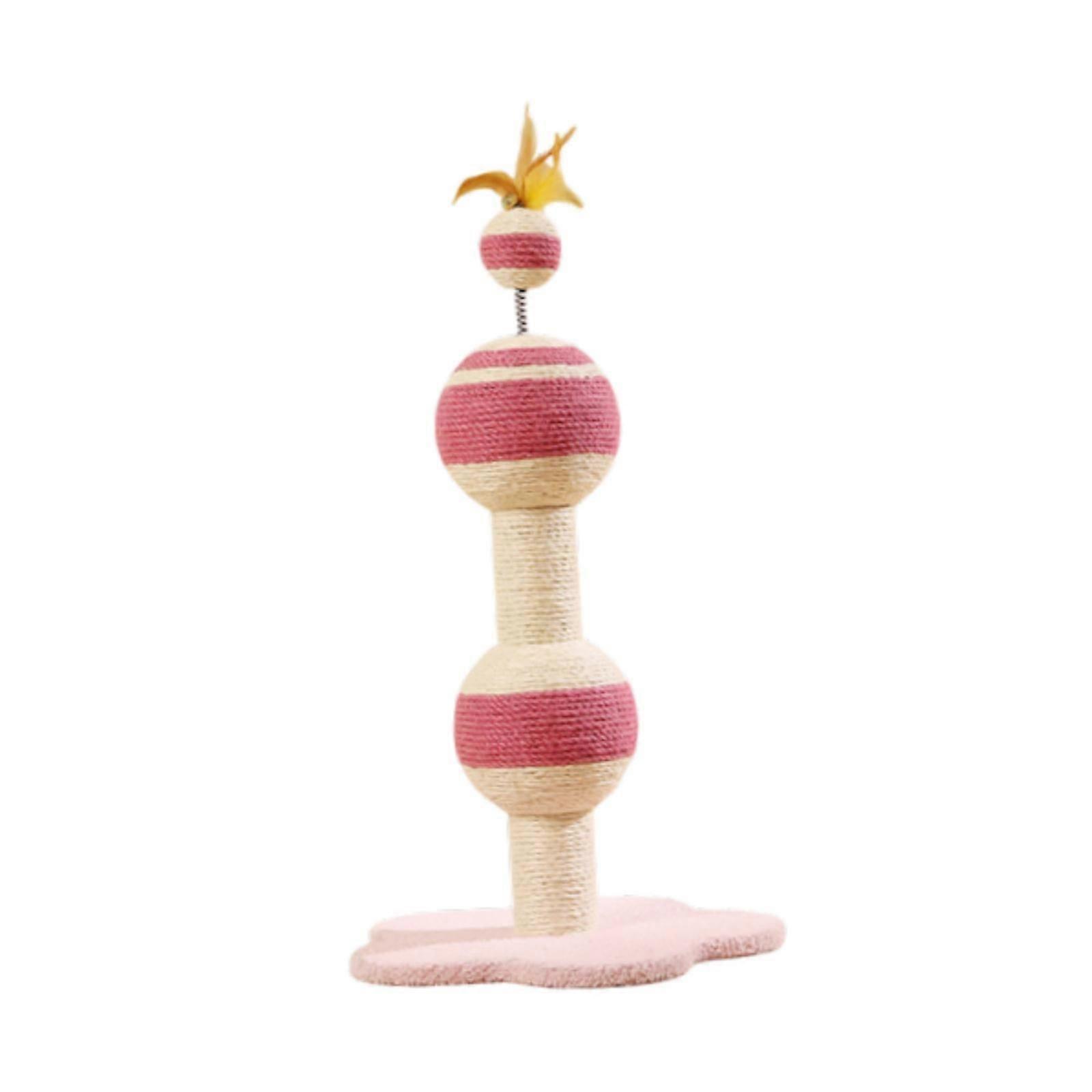 Cat Scratch Post with Bell Cat Scratching Pole for Cats Furniture Protection