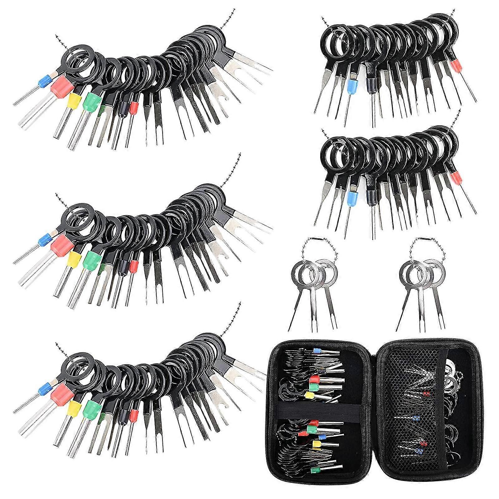 82pcs Terminal Extractor Removal Tool Kit Dépinning Key Tool Set pour les appareils ménagers de voiture, Tool Wi