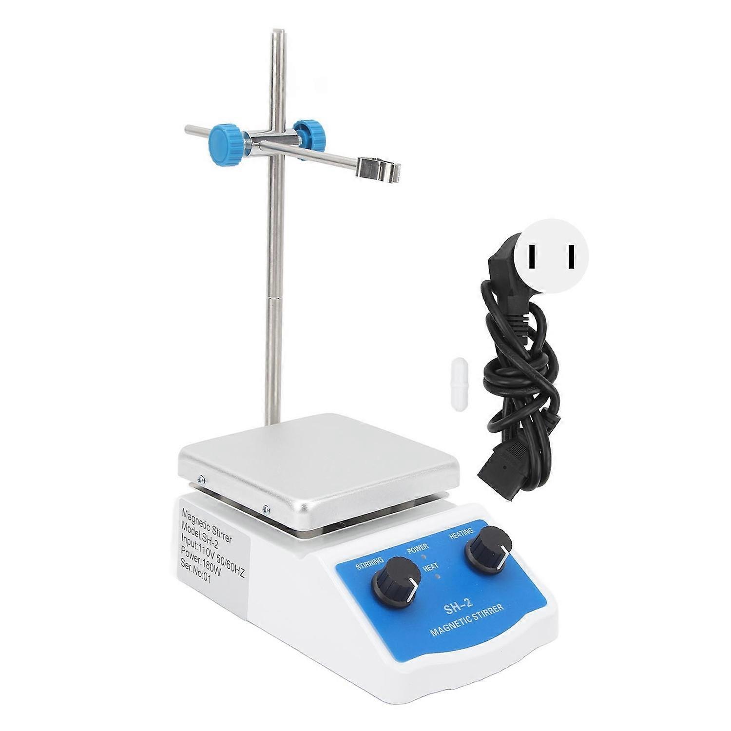 Magnetic Stirrer Hotplate Hot Plate Mixer 662℉ 350℃ 2000ml 100‑1600RPM Stepless Adjustable for Labor