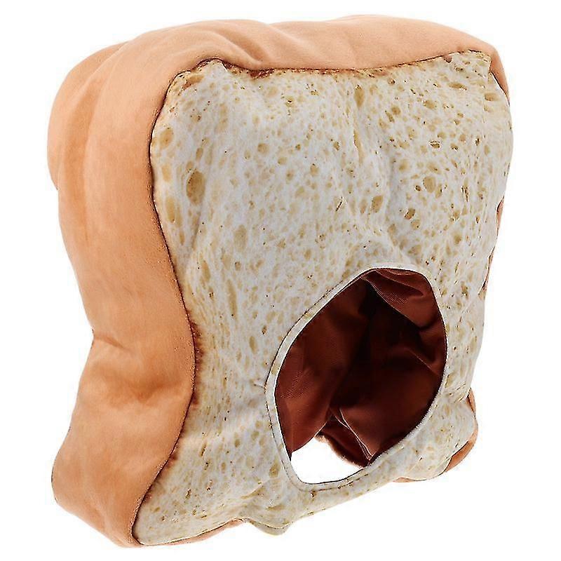 Toast Bread Hat Warm Bread Diy Selfie Props Plush Hat Costume Accessory-Yvan