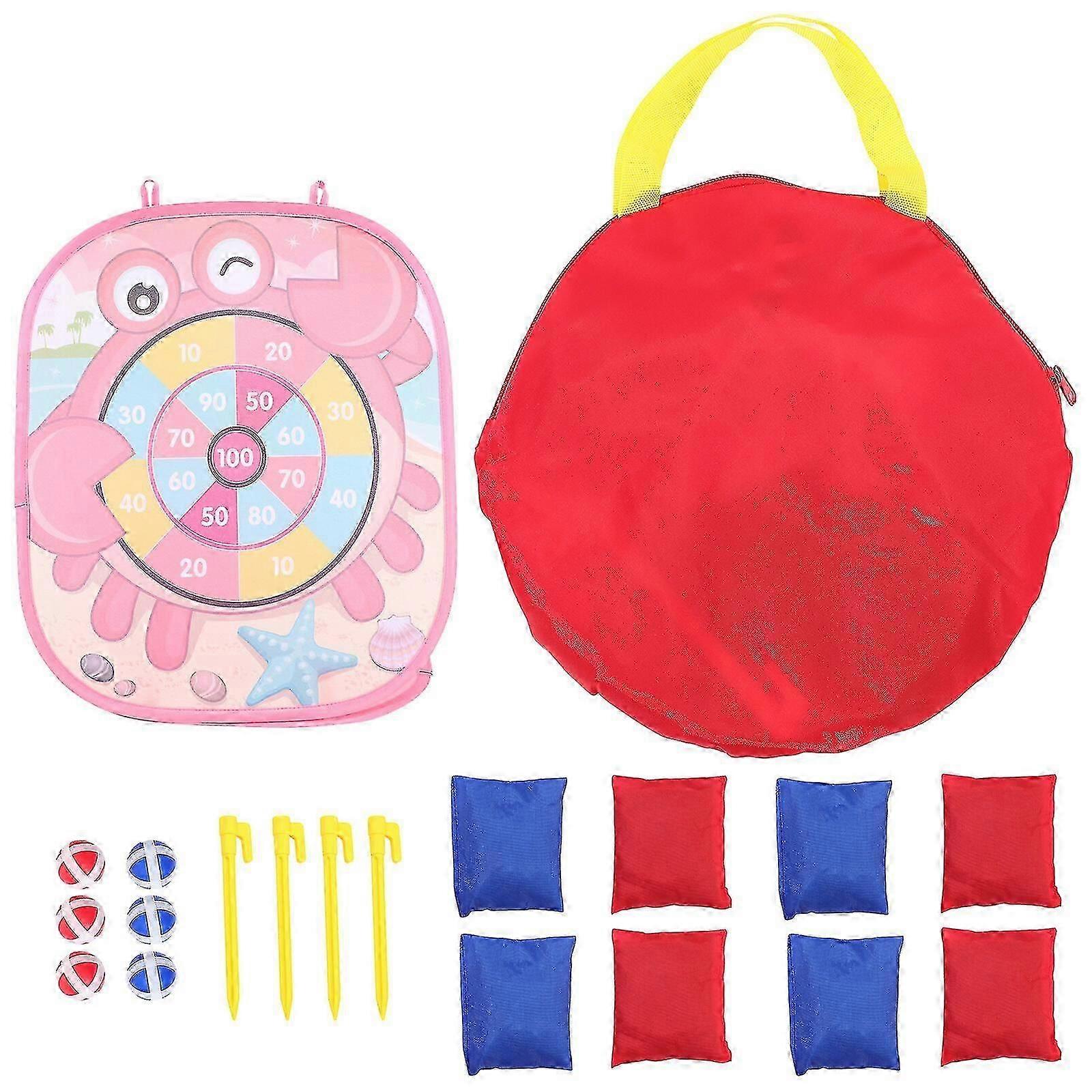 1 Set Bean Bag Toss Game Portable Kids Throwing Bean Bags Game For Outdoor Indoor