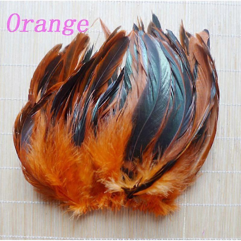 13 Colors 50pcs Natural Retail Chicken Pheasant Feathers 12 .5 -18cm Beautiful Rooster Plume For Diy Crafts Decoration Accessories