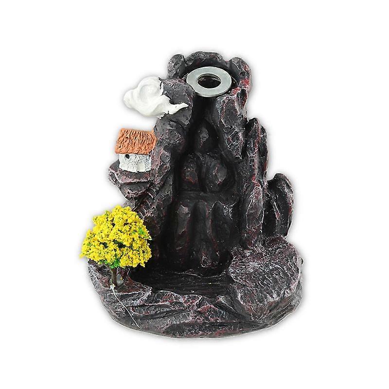 1PC Incense Burner Mountains River Waterfall Fragrance Fireplace