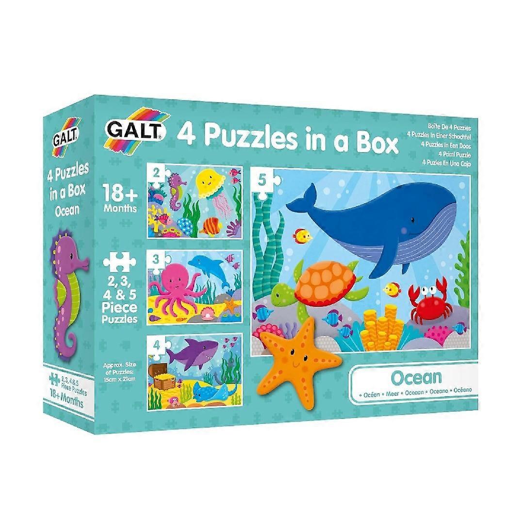 Galt Childrens 4 Ocean Themed Jigsaw Puzzles Multipack