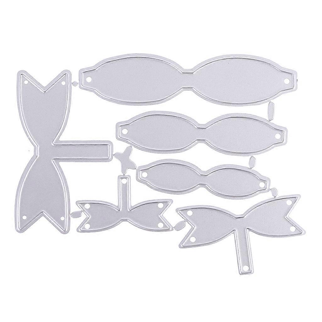 Bowknot Decorative Die Cut Metal Embossing Stencils Carbon Steel Cutting Dies for Card Making Scrapbooking Paper Craft  Silver