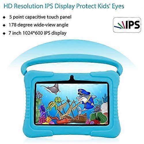 Veidoo 7" Kids Tablet, Android, 1GB RAM, 16GB Storage, Eye Protection