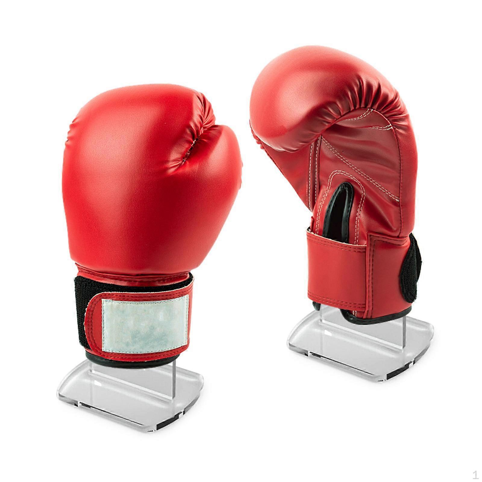 2 Pieces Boxing Glove Display Rack Acrylic Gloves Holder Durable Fighting Showcase for