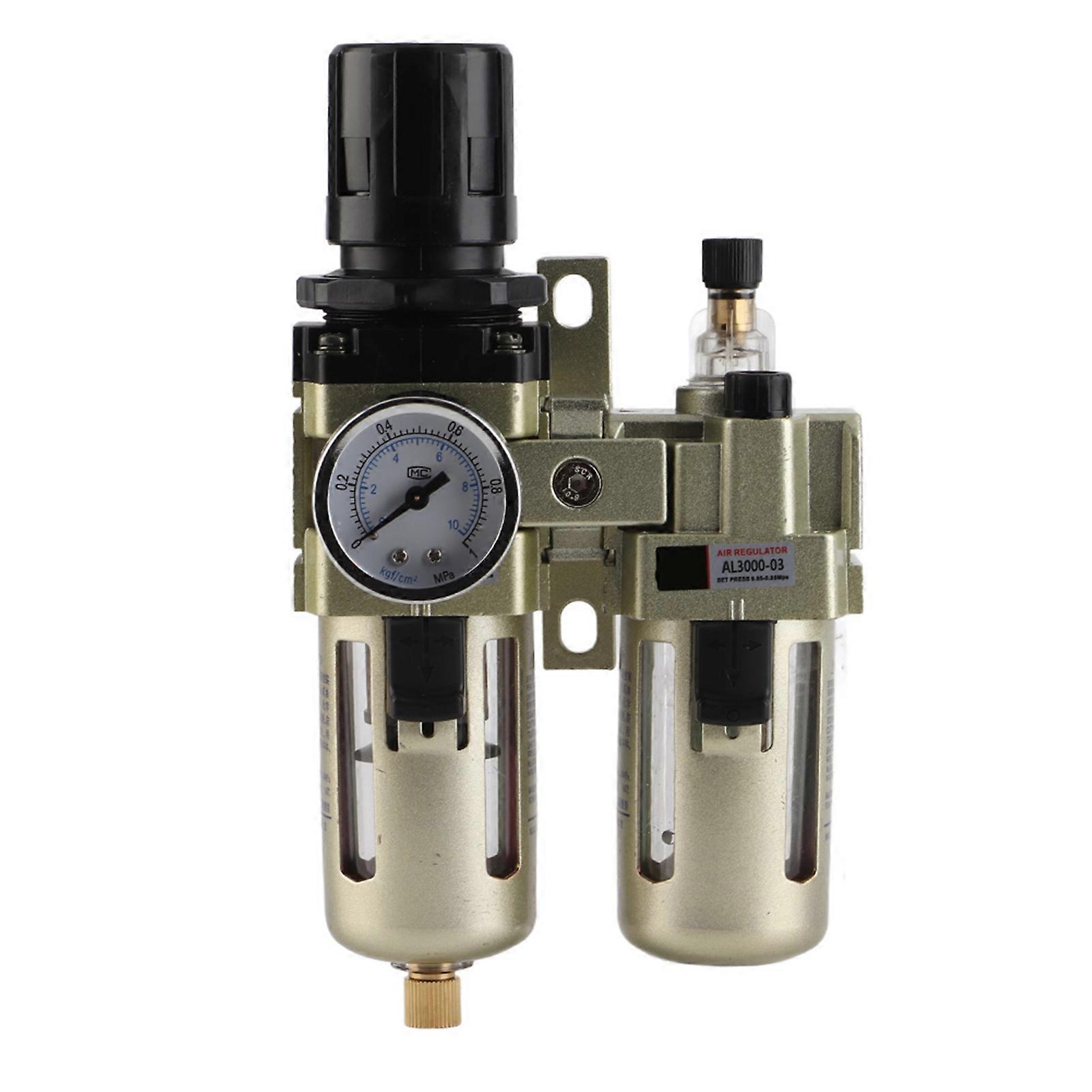 Régulateur de pression d'air comprimé en alliage d'aluminium AC3010-03, filtre à eau avec piège à humidité, 3/8"