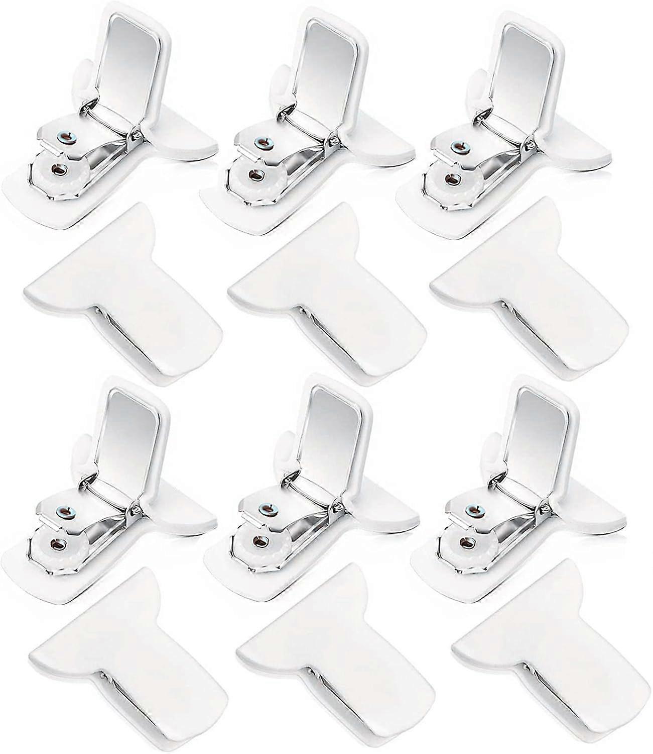 12PCS Quilt Fixing Clips for Comforters, White Cushion Blanket Fasteners, Adjustable and Durable Design