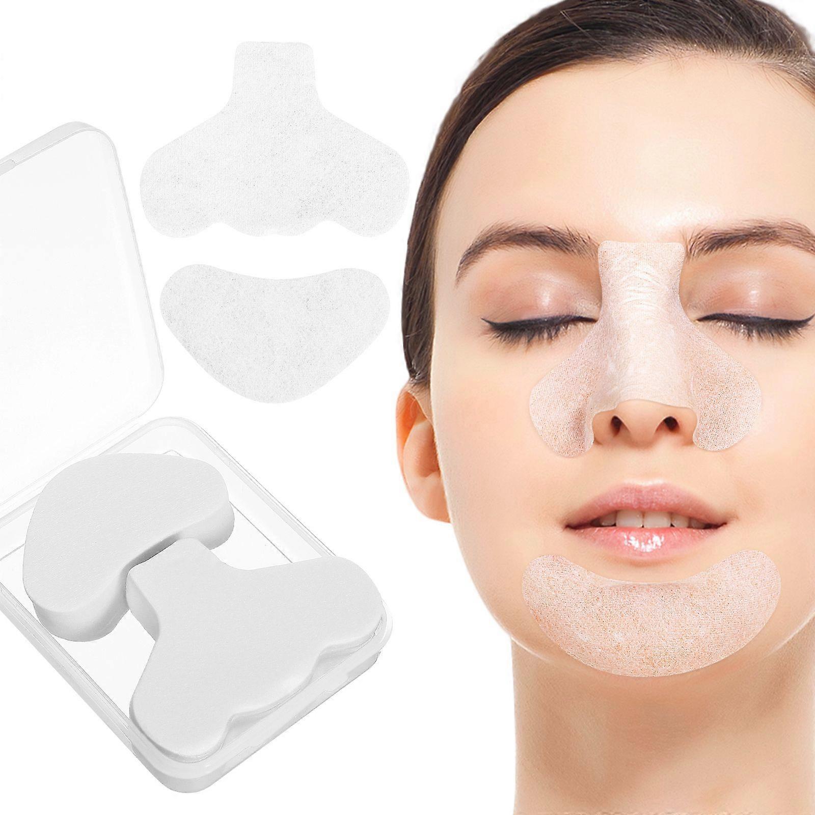 200 Pcs Cotton Pad For Nose And Chin Nose Patches Chin Cleansing Patches Nose Cotton Pad Nose Strip Patch Cleansing Pore Strips