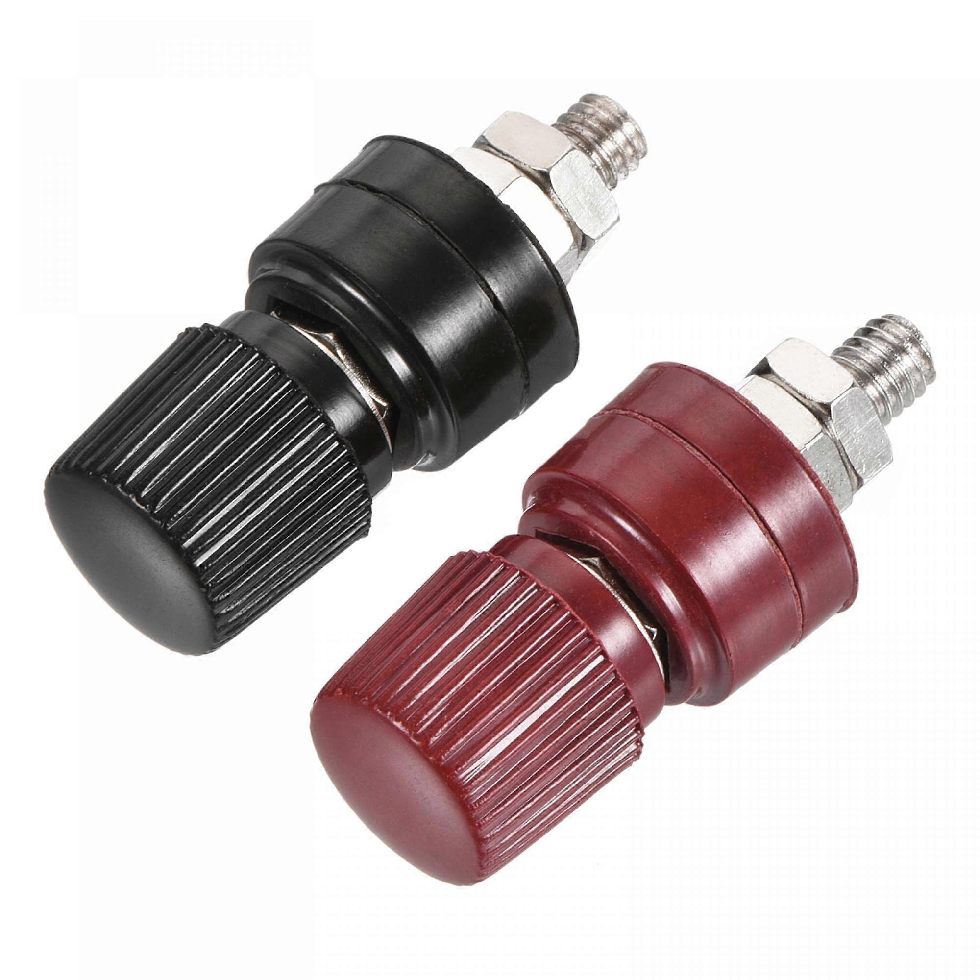 Uxcell Terminal Binding Post Amplifier Terminal Connector Jack Speaker Black Red 1 Set