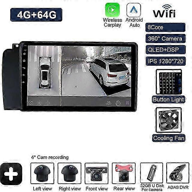 Android 12 Car Radio For Volvo XC70 V70 S60 2004 - 2007 Autoradio multimedia video player Touchscreen GPS BT  8G+128G Navigation