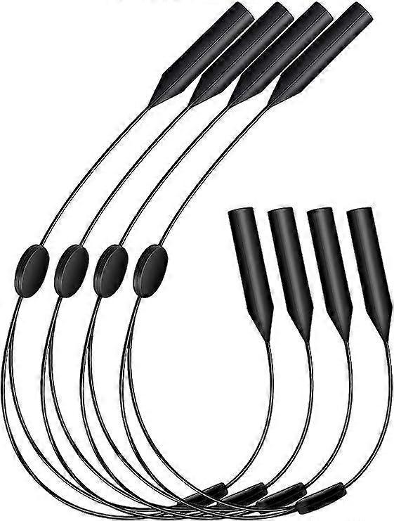 حامل نظارات قابل للتعديل ، عبوة من 4 حامل نظارات رياضية عالمية ، حزام نظارات شمسية للجنسين ، حامل نظارات أمان