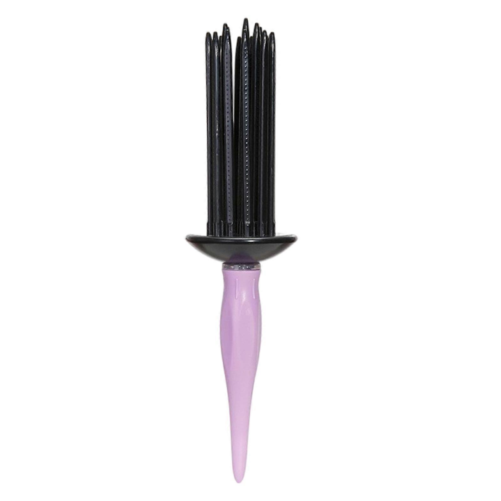 Curl Defining Brush Hair Styling Tool for Woman Πρακτική στρογγυλή βούρτσα μαλλιών Σγουρά μαλλιά Απαραίτητα για τέλεια χτενίσματα Μωβ