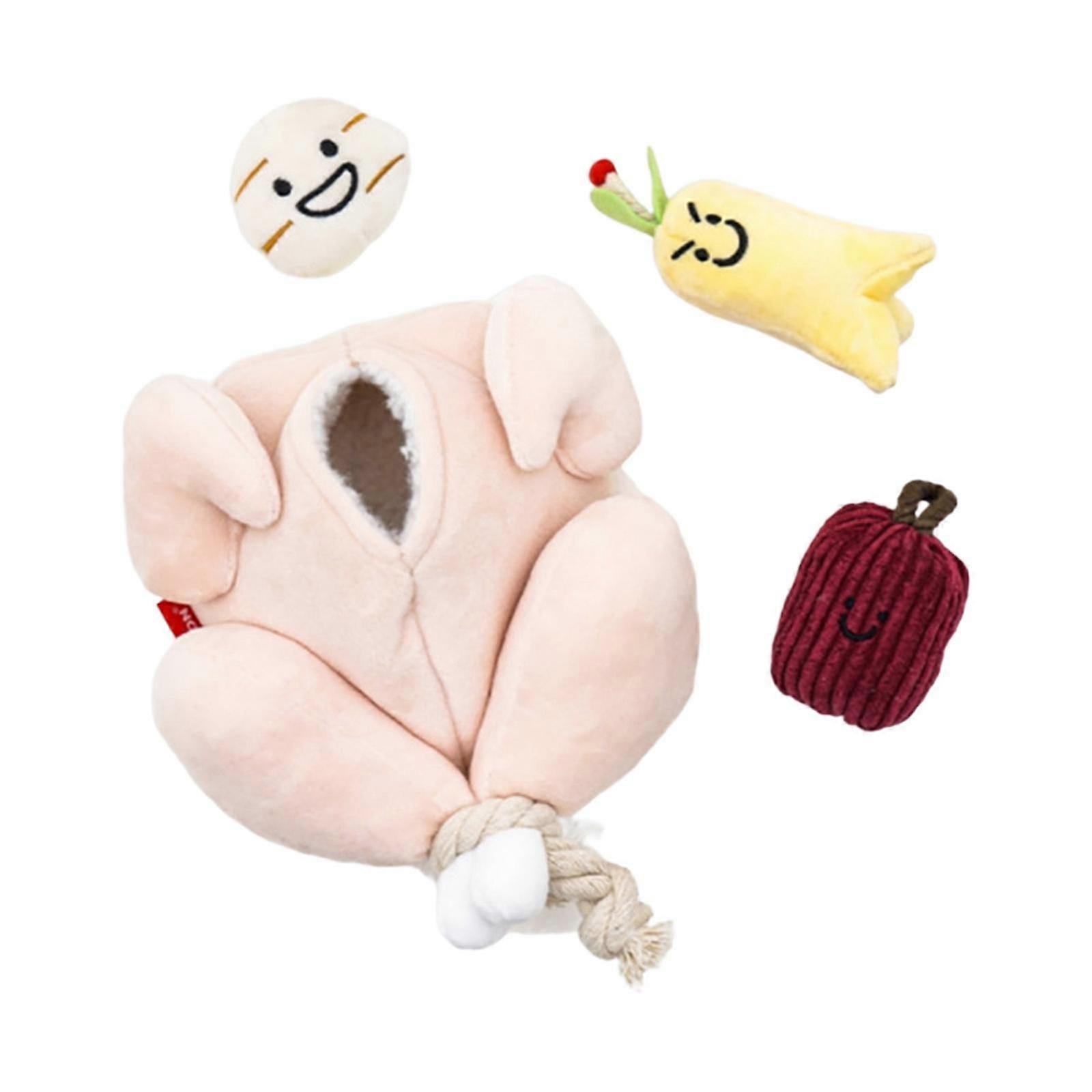 Dog Snuffle Plush Interactive Squeak Chew Toy Hide & Seek Reducing Boredom