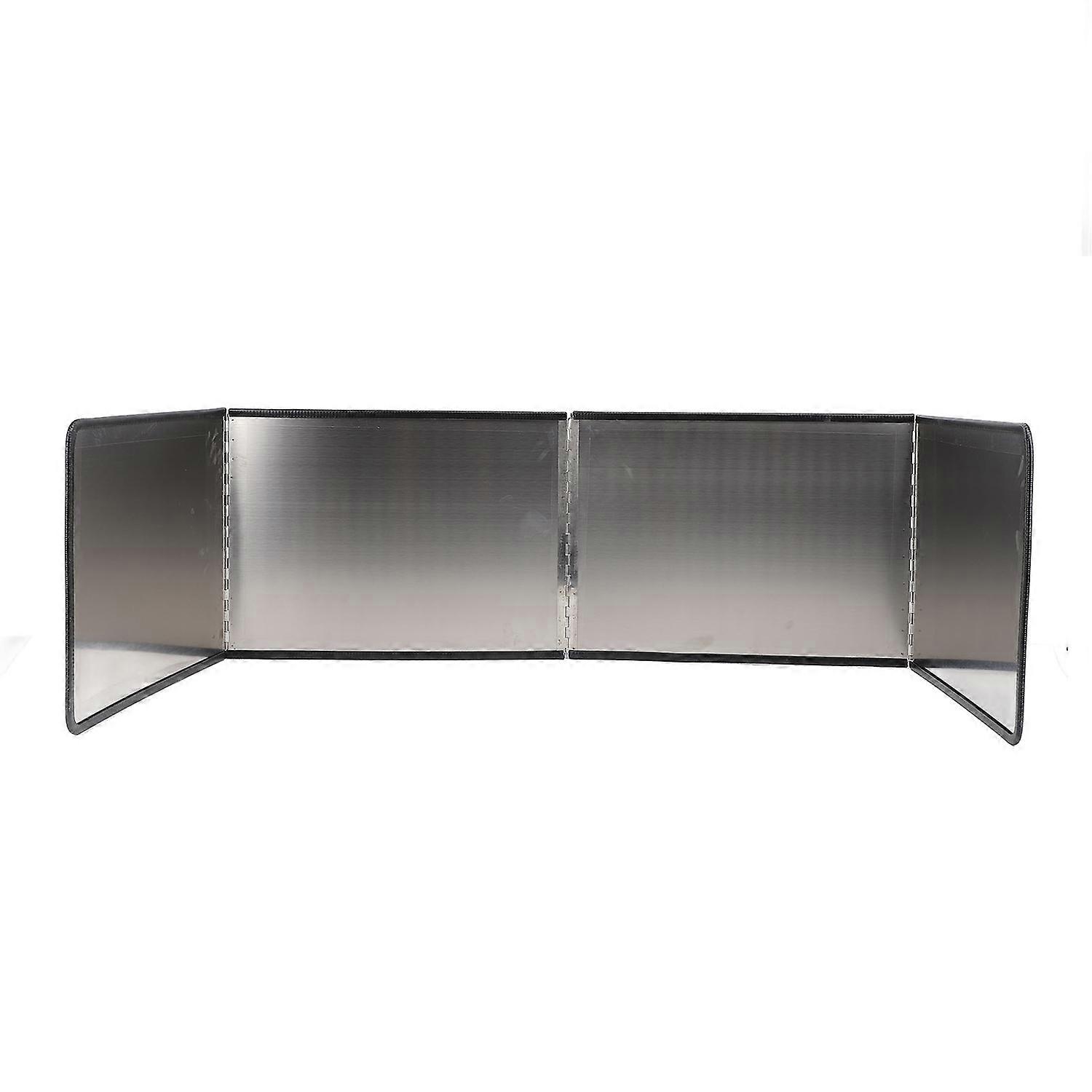 4 Sided Oil Splatter Guard Stainless Steel Heat Insulation Splashing Proof Screen for Kitchen Cookin
