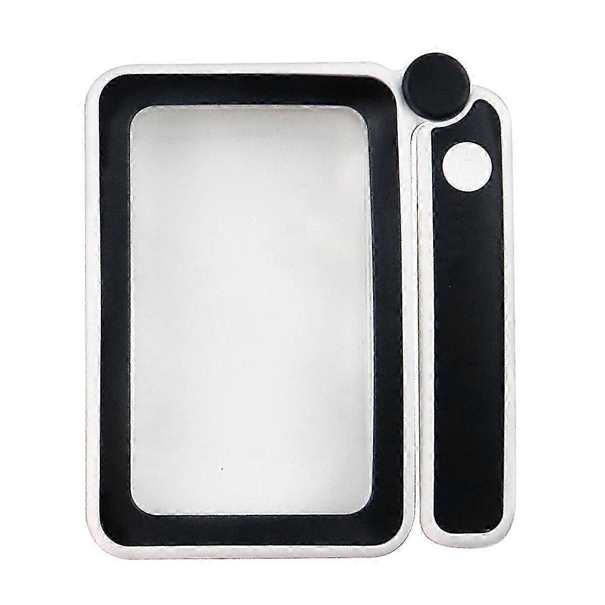 4X Large Magnifying Glass with LED Lights USB Loupe Rechargeable Magnifier Handheld Reading Magnifying Lamp