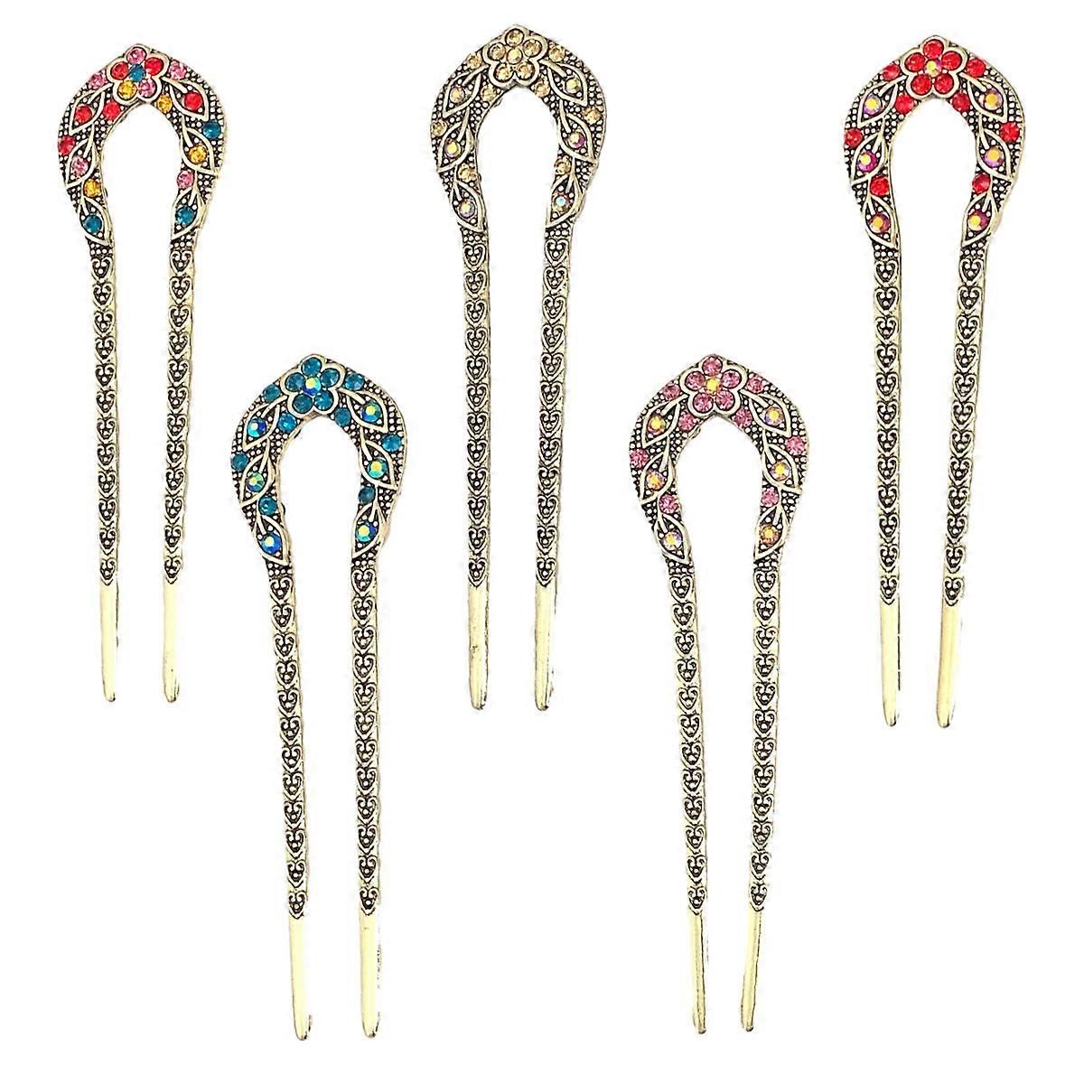 U字型のヘアピンの完璧さ、絶妙な職人技が耐久性を確保し、ラインストーンの装飾で魅力を高め、すべてのスタイリングニーズに適しています