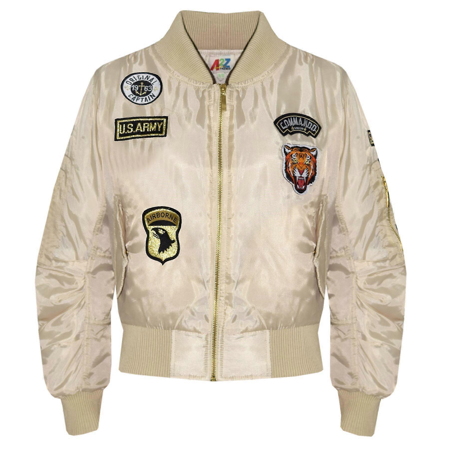 Kids Unisex Padded Bomber MA1 Jacket