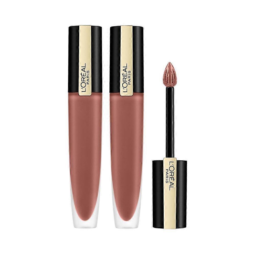 2 x L'Oréal Paris Rouge Signature Matte Lipgloss - 122 I Tease