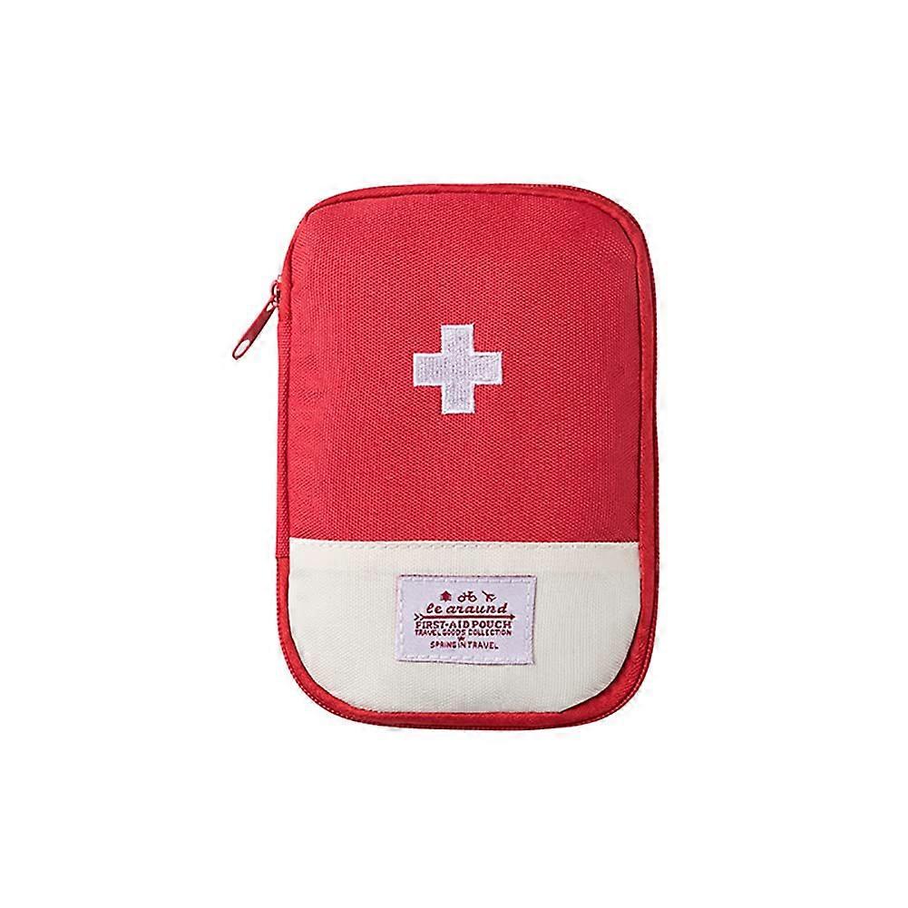 Travel mini empty first aid bag, portable empty help medical bag, empty medicine bag emergency kit storage bag empty red big big