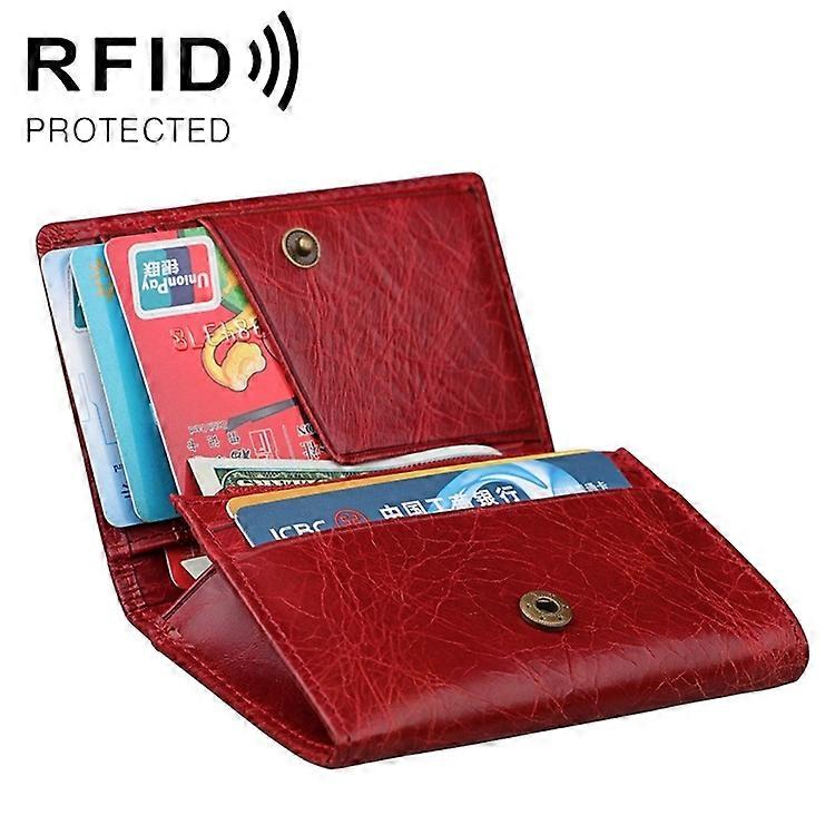 KB171 Antimagnetic RFID Leather Card Holder Wallet