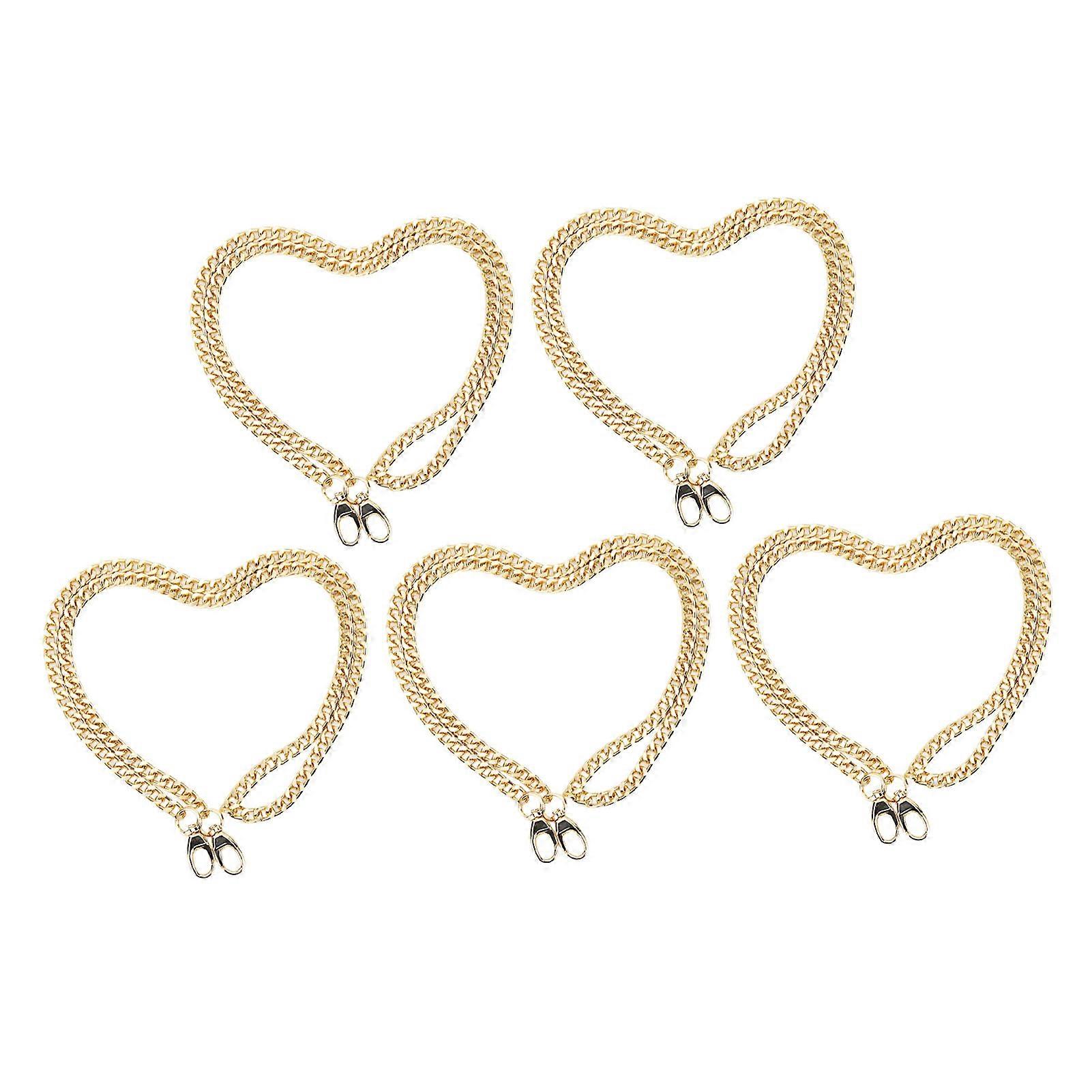 5 Pcs 1m Rustproof Aluminum Curb Twisted Links Oval Buckle Chain For DIY Jewelry Making 2.5x8x12mm