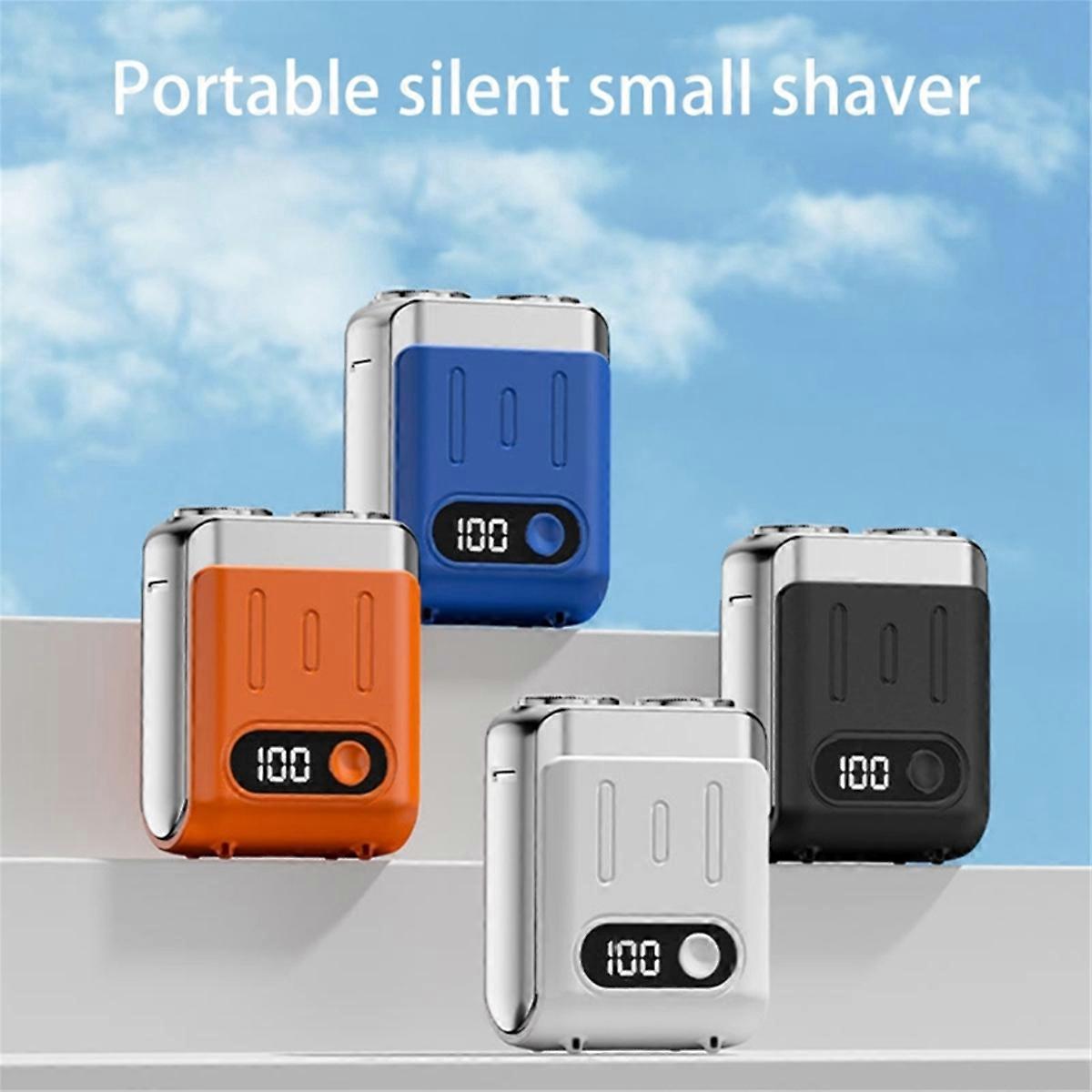 with Digital Display Electric Shaving Tool Travel Shaver orange