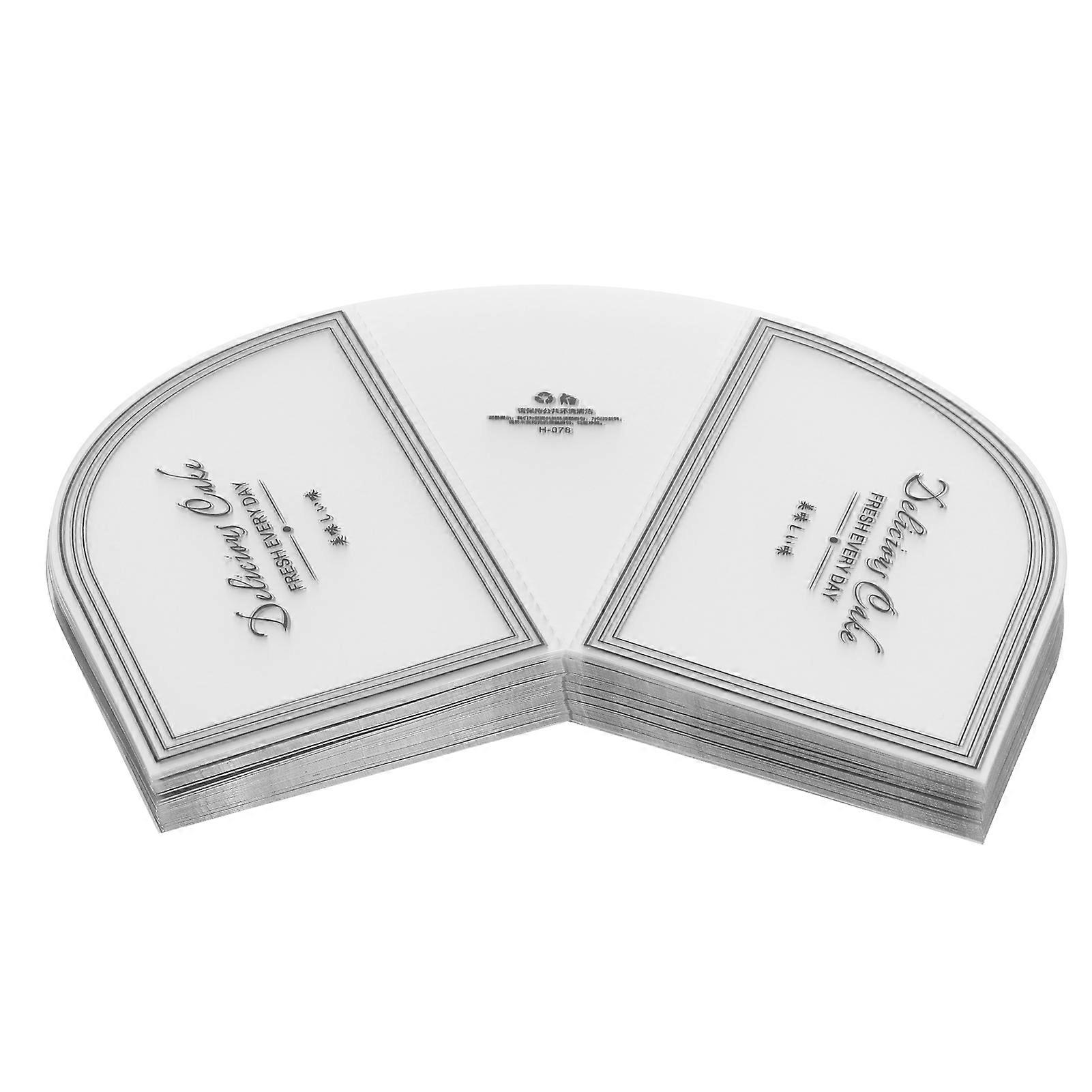 100PCS Triangular Cake Collar Transparent Mousse Surrounding Edge Wrapping Tray Cake Decor