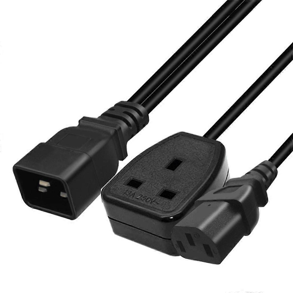 Travel Electronics Power Connector, C20 To C13 Plus EU Outlet  Cable 16A 0.32m
