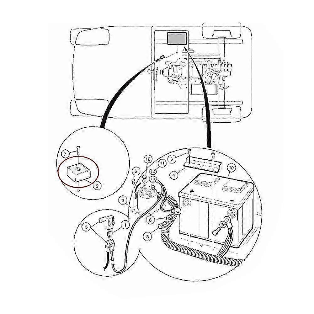 Spenningslikeretterregulator 102711201 for klubbbil golfbil