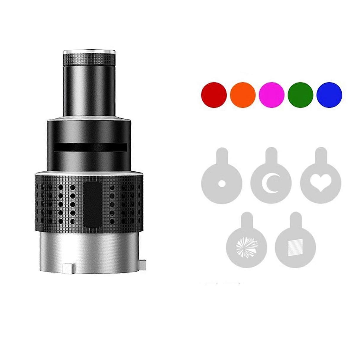 Bowens Mount Flash Snoot Conical Lens Video Modeling Shape Photo Studio Light Kit s optickým reflektorem, 5 gobos