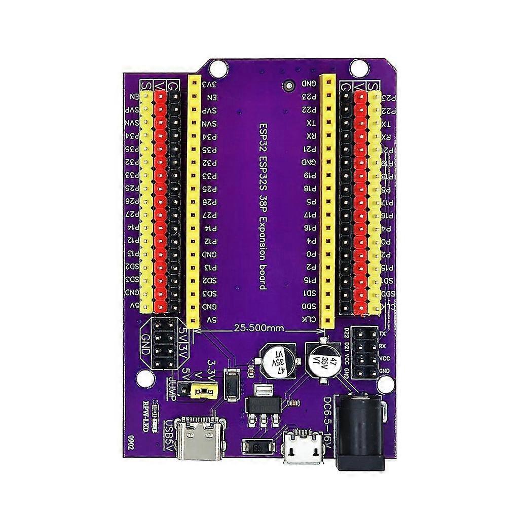 ESP32 38P Vývojová Deska, WiFi+BT, Dual-Core TypC/MICRO USB CP2102, 38PINŮ