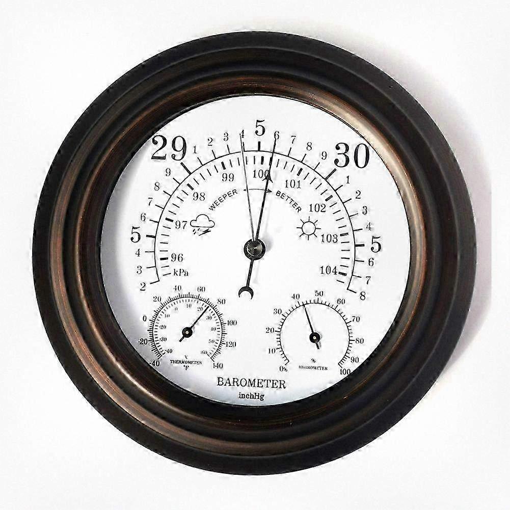 3-in-1 Weather Instrument with Barometer, Thermometer, and Hygrometer for Outdoor Use - 20cm Atmospheric Pressure and Humidity Monitor