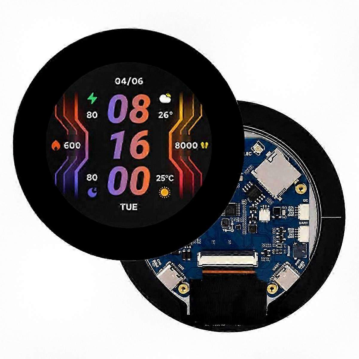 ESP32-S3 2.8-inch LCD Development Board with 480x480 Touchscreen Display and 6-Axis QMI8658 Sensor