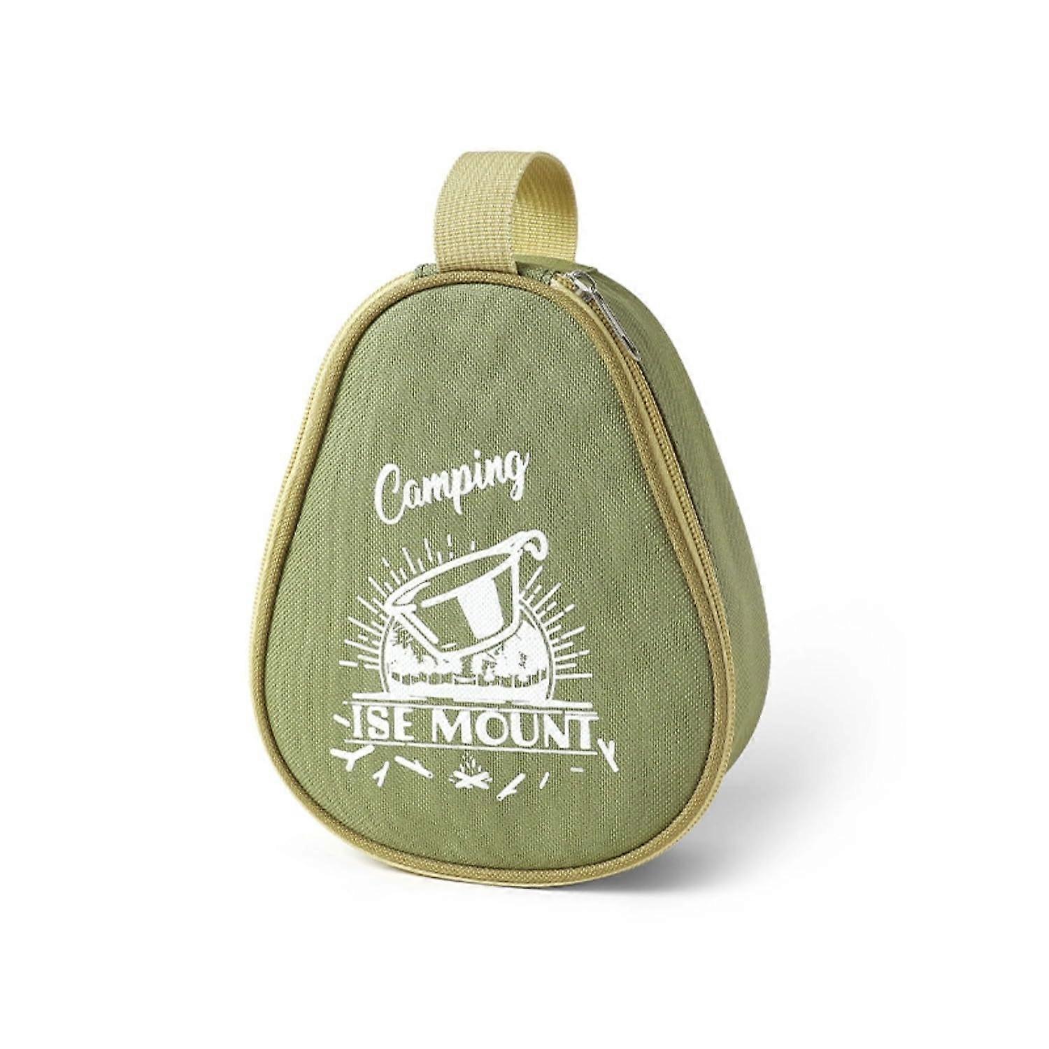 Utensils Storage Bag Camping Bag with Mesh Pocket and Zipper for 300~500ml Bowls