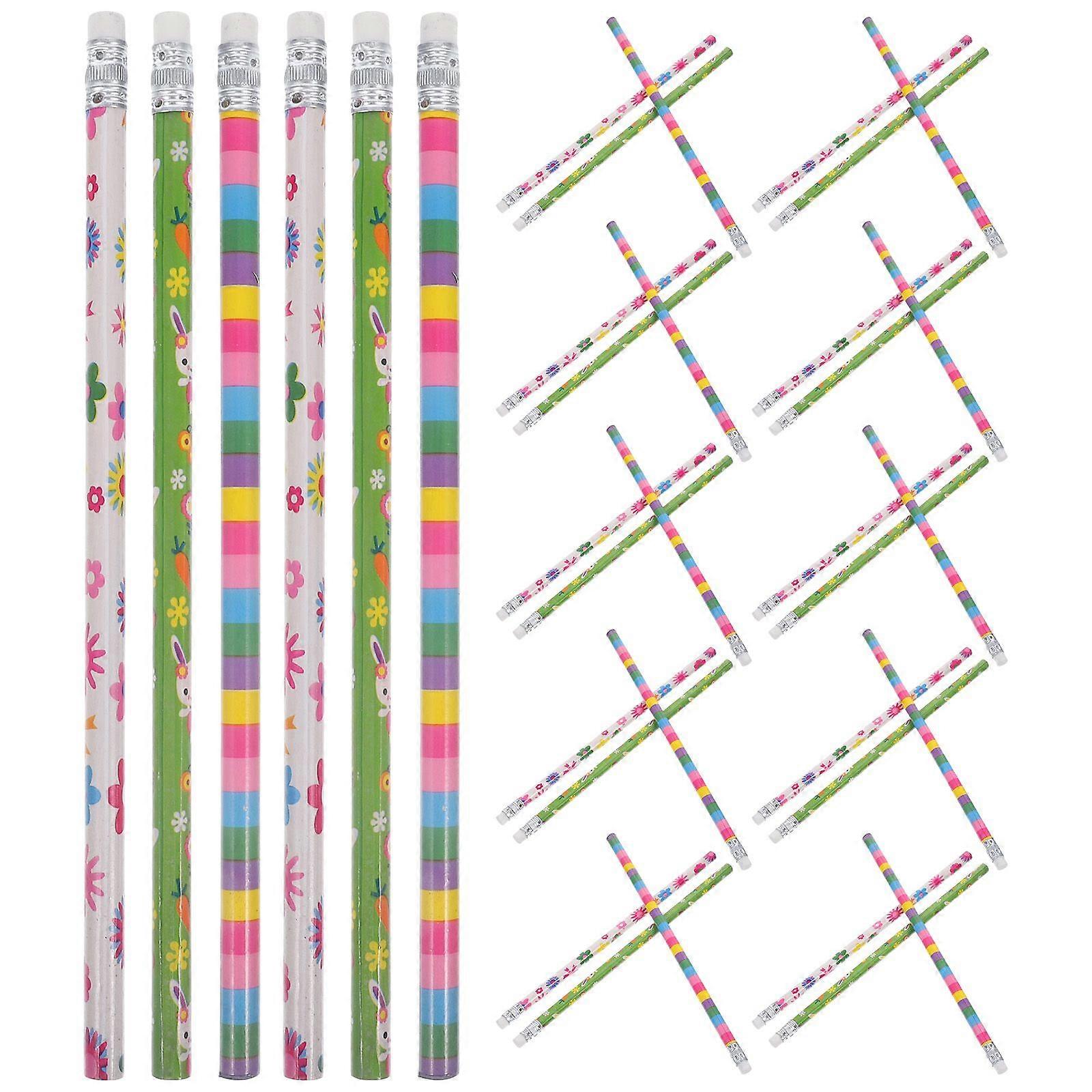 40Pcs Lovely Pattern Pencils Daily Use Kids Pencils Portable Student Writing Pencils (Random Style)