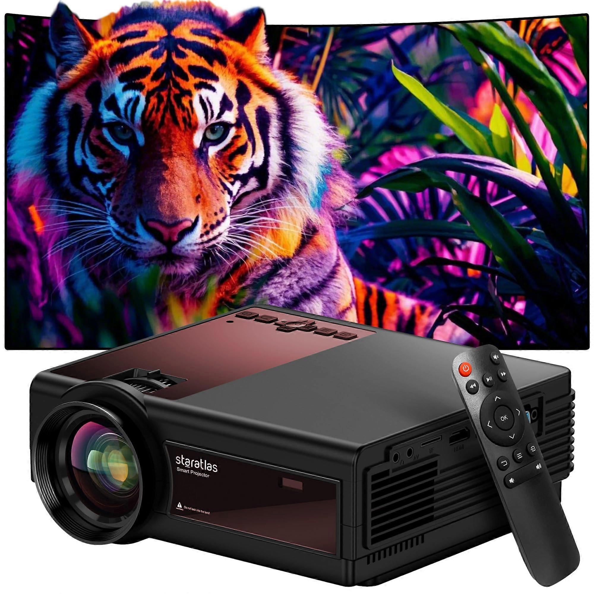 Mini Projector 5G WiFi Bluetooth 12000 Lumens Native 1920x1080P Outdoor and Home Theater HDMI USB