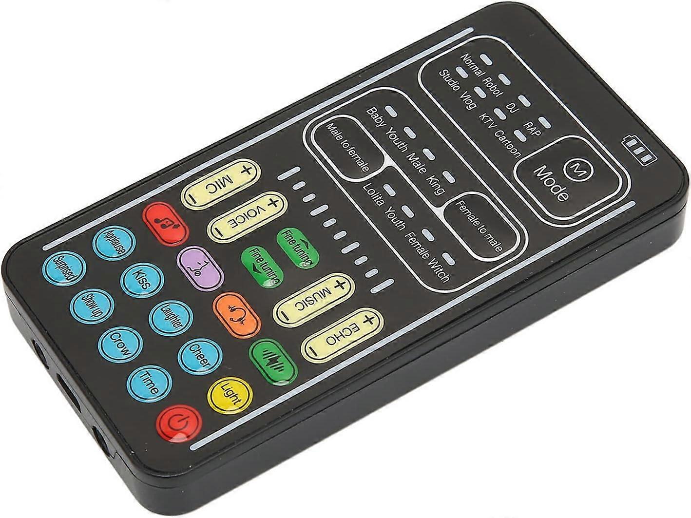 Voice Changer Mini Gaming Live Sound Card 8 Kinds Sound Adjustable Sound Card for Mobile Phone Tablet