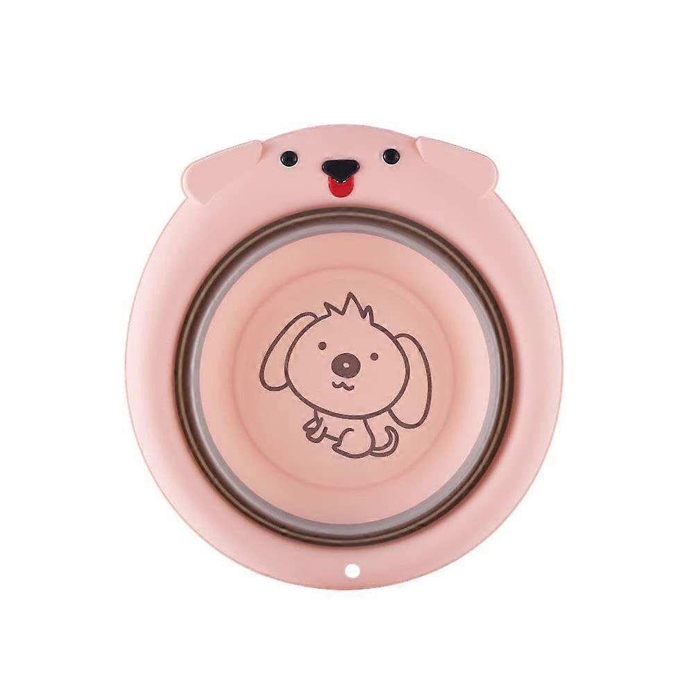 Foldable Washing Basin - Plastic Basin, Foldable Washing Basin (Pink)