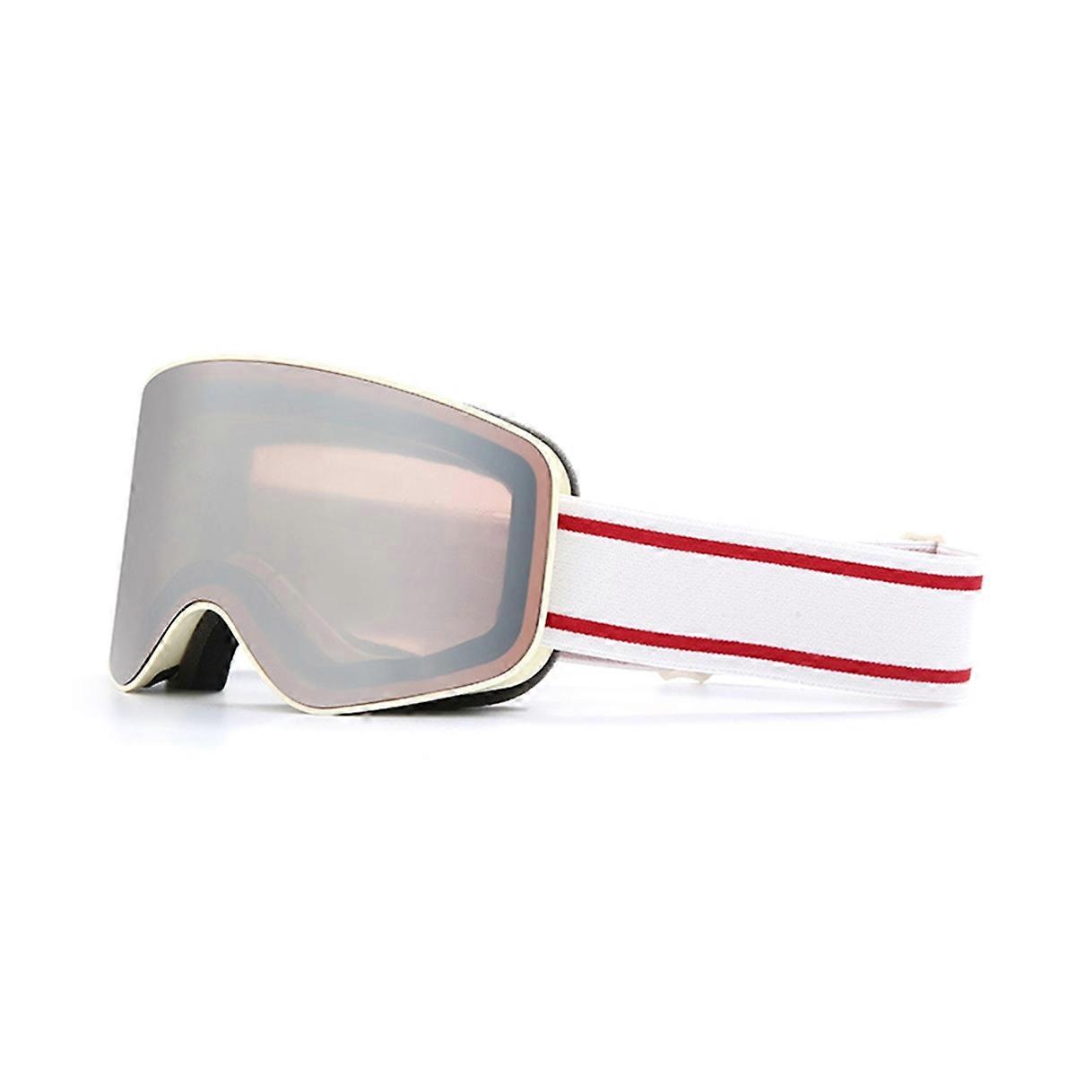 Ski Snowboard Goggles for Men&Women Protection Anti-Fog Dual Lens over-Glasses with Cylindrical Des