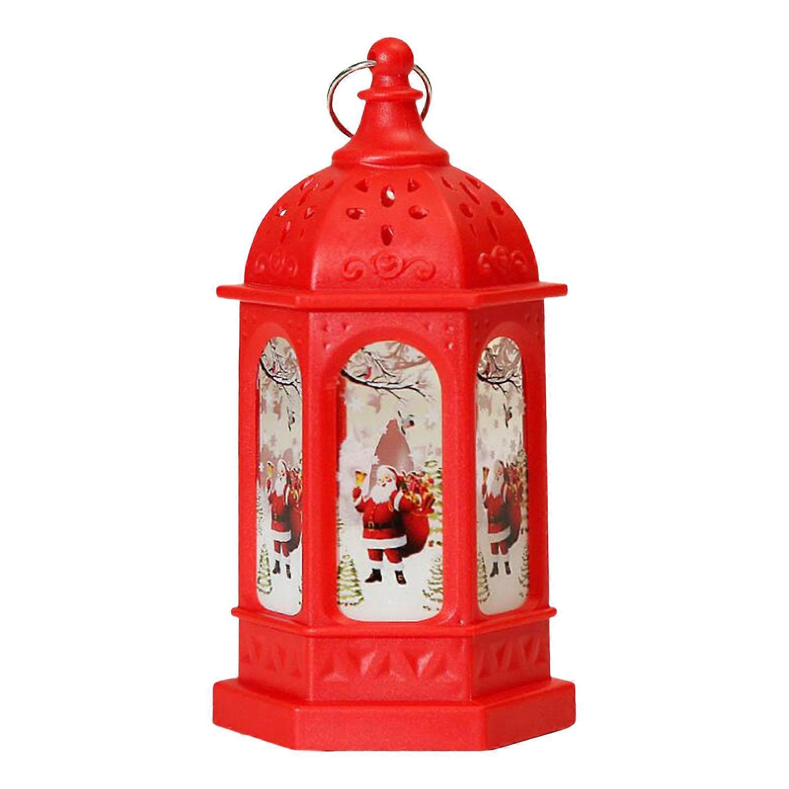 Castle Lantern Light Lantern Decor Battery Powered Landscape Hanging LED Table