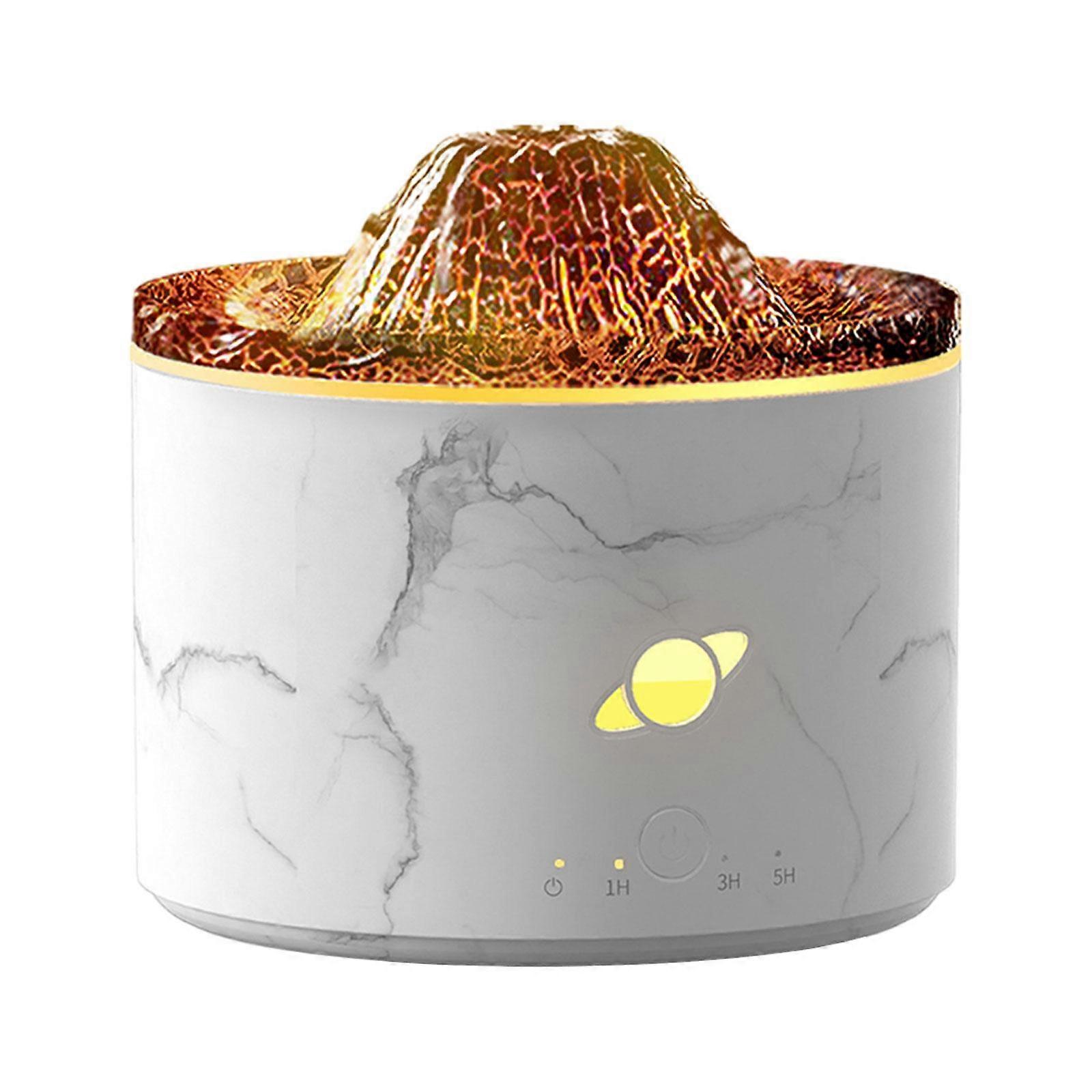 Flame Aroma Diffuser Small Air Humidifier Colorful Ambient Night Light Essential