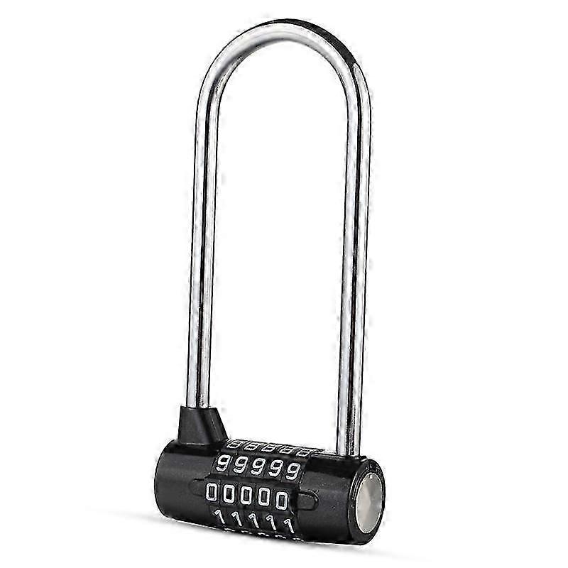 U-shaped lock, five-digit password, resettable, suitable for portal bicycles